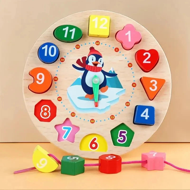 Montessori Wooden Toys for Babies 1 2 3 Years Boy Girl