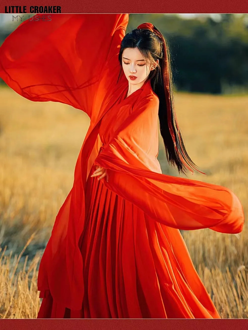 Chinese Traditional Folk Dance Costume Women