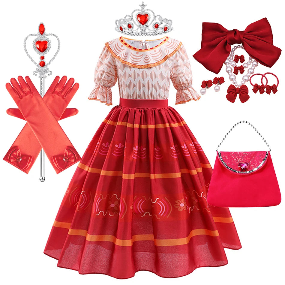 Girls Dolores Costume Kids Encanto Cosplay Princess Dress