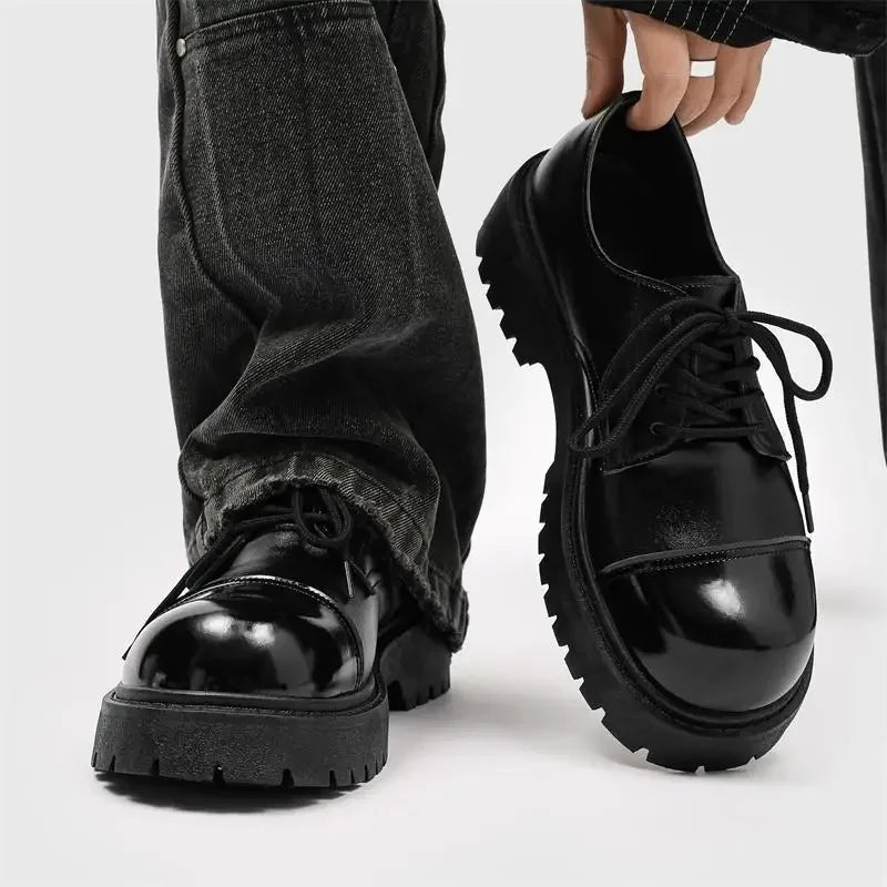 Men's Black Business Formal Wear Leather Shoes