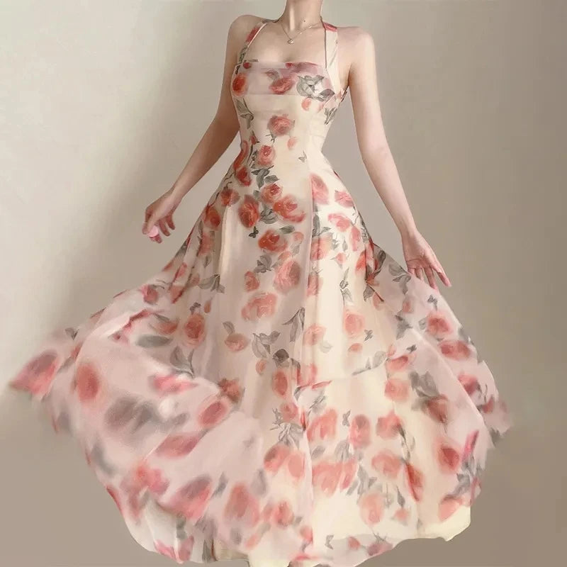 Long Dresses Womens Clothing French Elegant Party Dressess Female