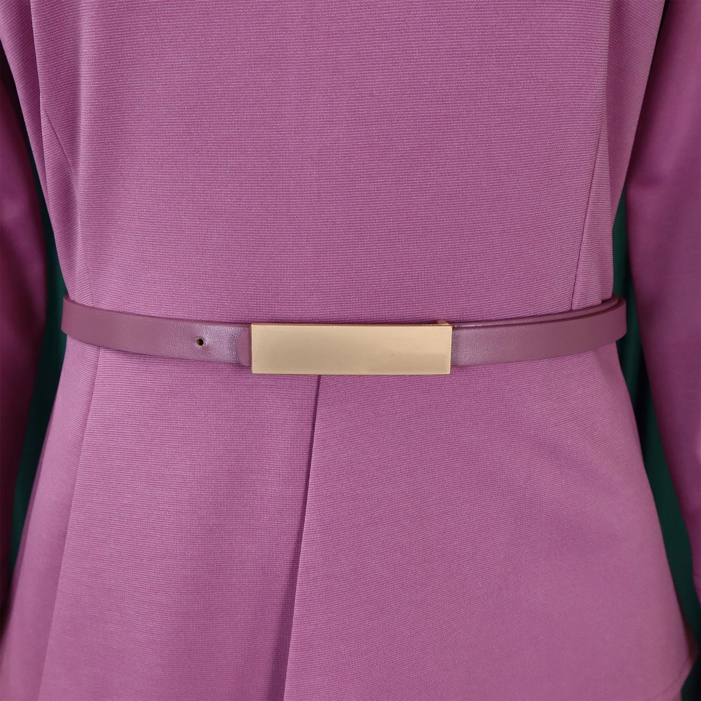 Dress Office Wear for Women Professional Skew Collar Three Quarter Sleeve