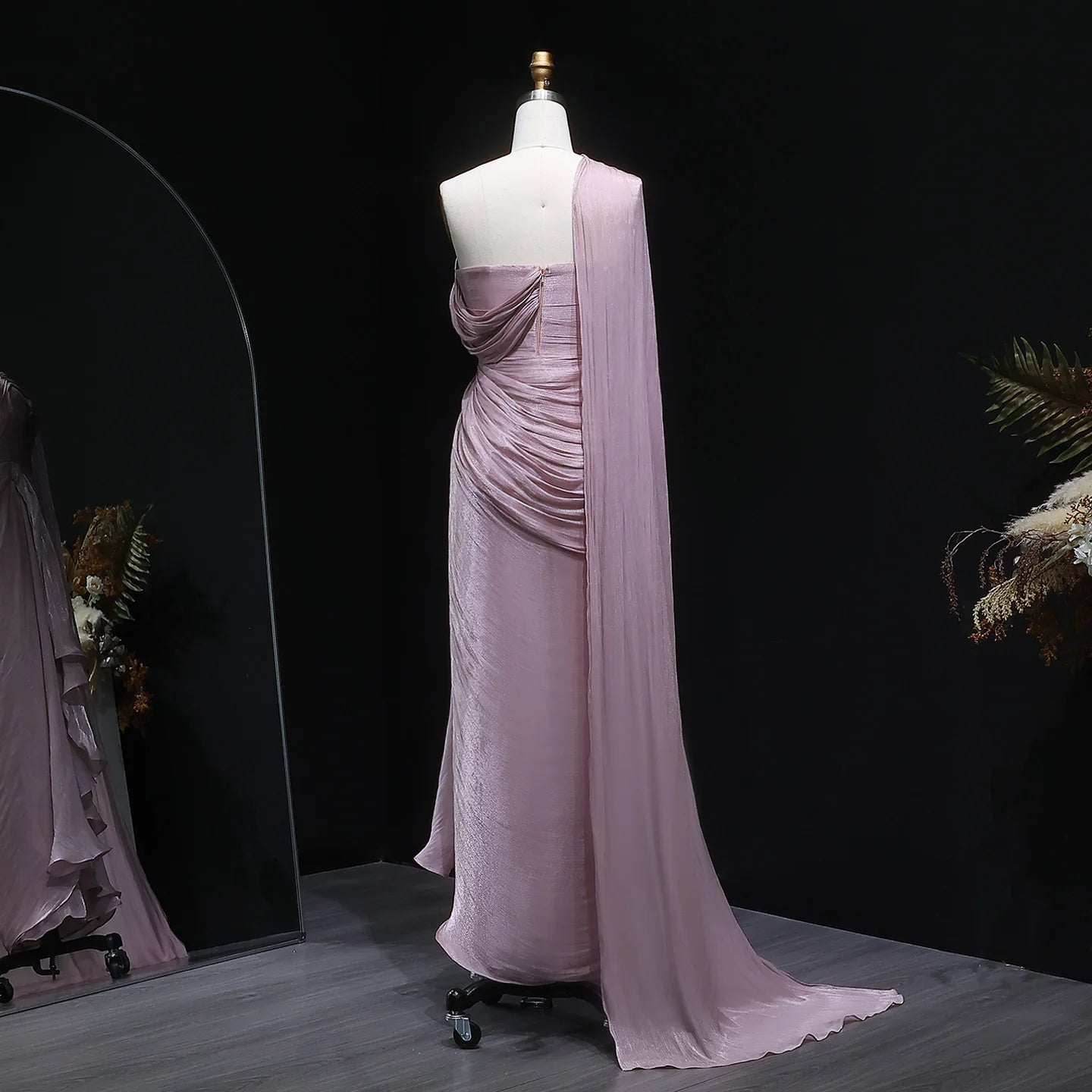 Sharon Said Elegant Lilac One-Should Dubai Evening Dress