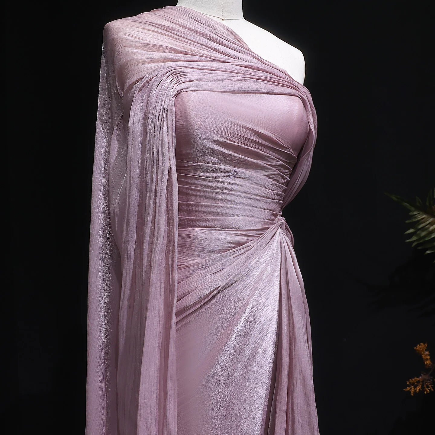 Sharon Said Elegant Lilac One-Should Dubai Evening Dress