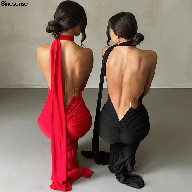 Womens Elegant Evening Party Cocktail Long Dress
