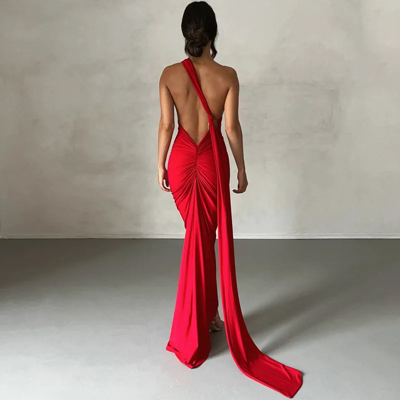Womens Elegant Evening Party Cocktail Long Dress