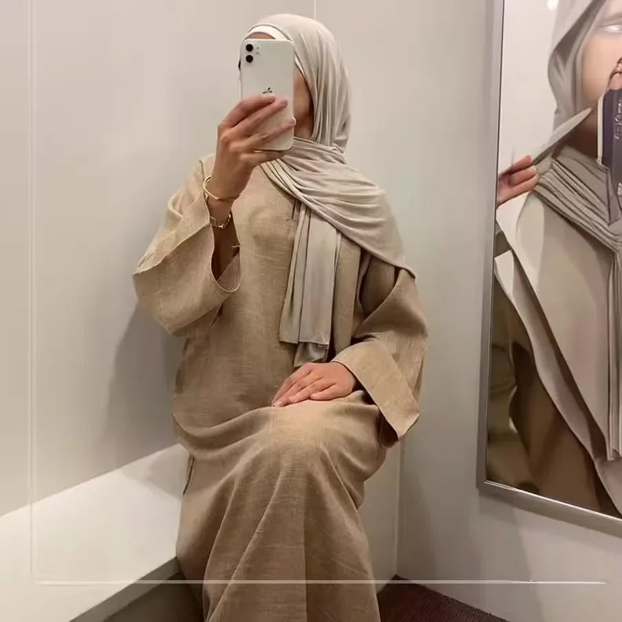 Ramadan Eid Djellaba Plain Modest Muslim Dress