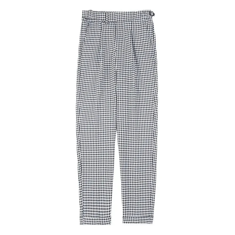 Men Dress Pants British Style Slim Fit Straight Suit Pants