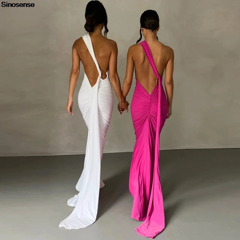 Womens Elegant Evening Party Cocktail Long Dress