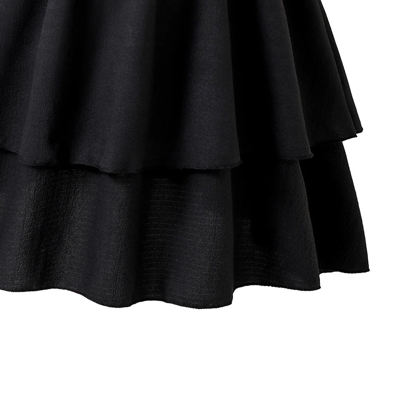 Black Dress For Kids Girls Off-the-Shoulder