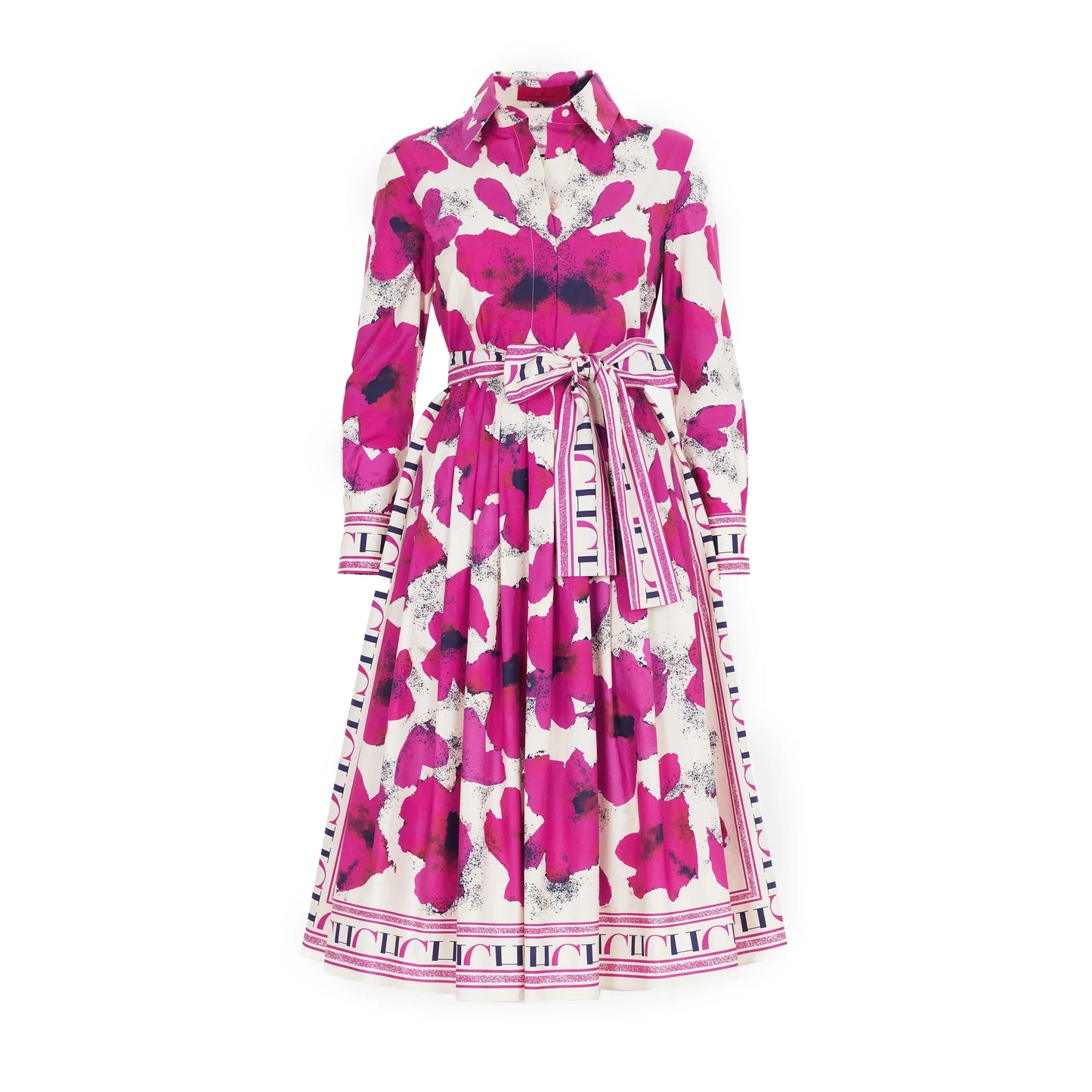 Women Dresses Party Dresses Retro Shirt Dress Long Sleeved