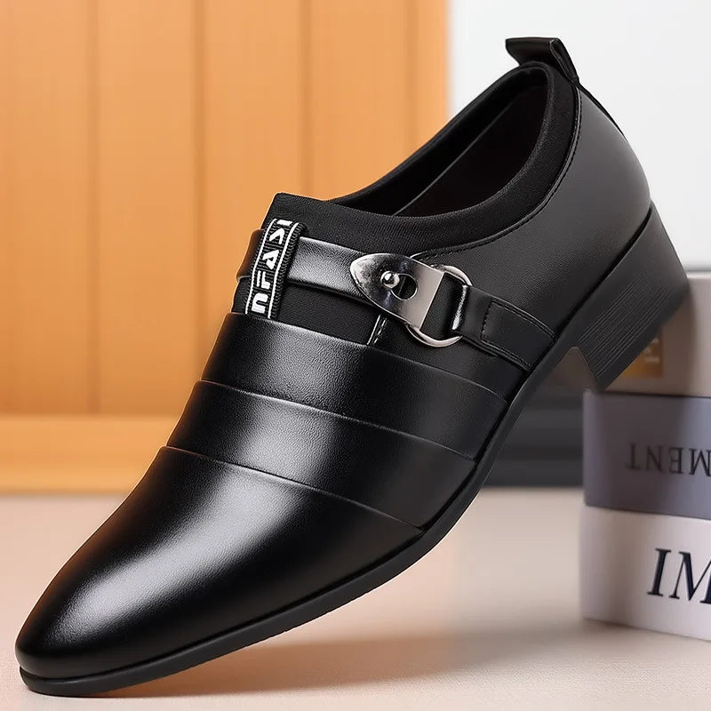 Men Dress Shoes Slip on Formal Suit Wedding Shoes for Male