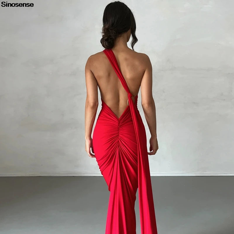 Womens Elegant Evening Party Cocktail Long Dress