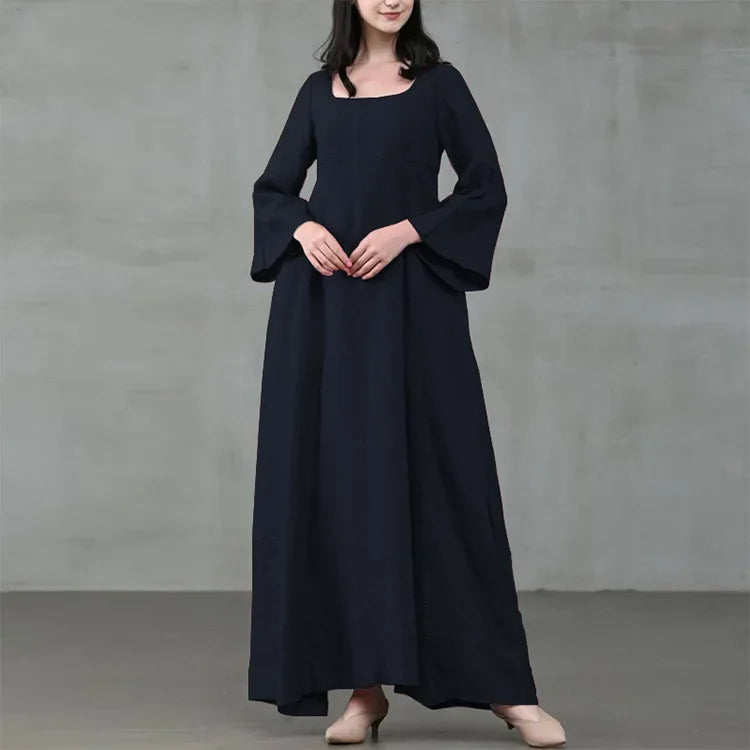 Medieval Dress Woman Costume Palace Cotton Linen