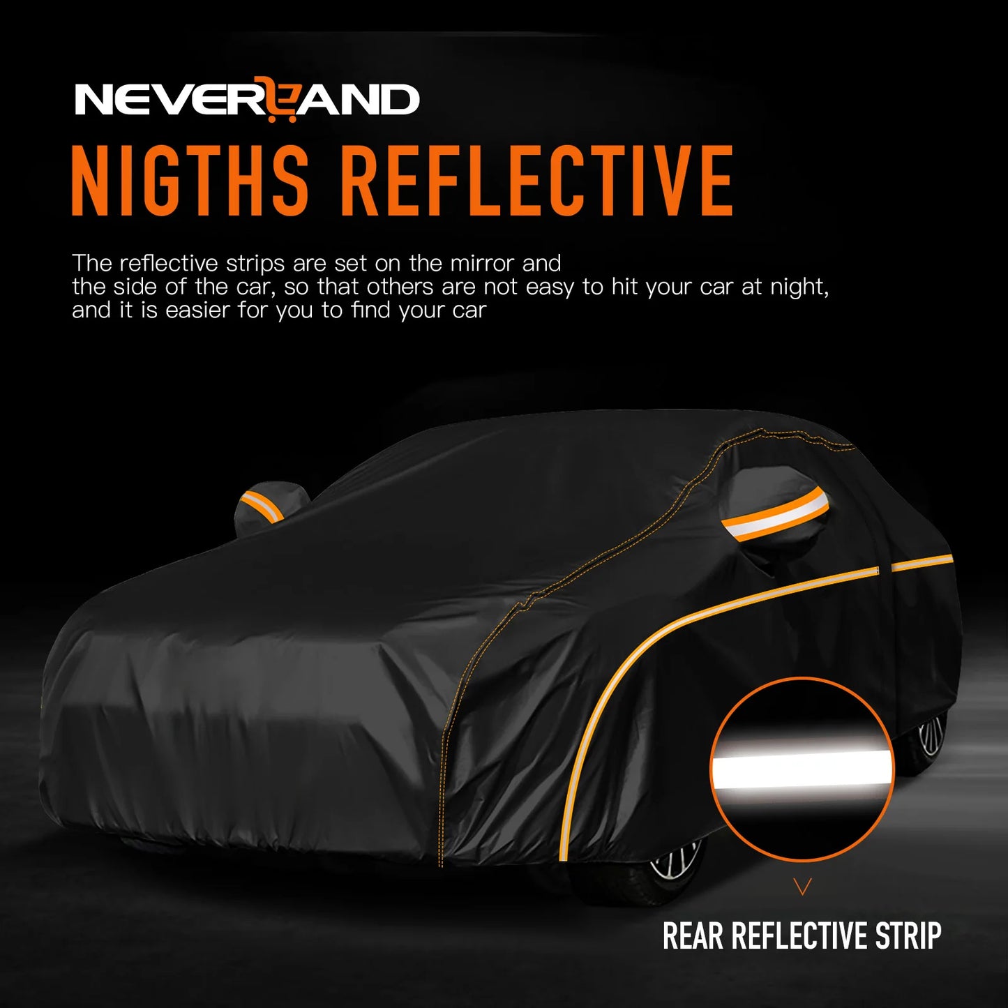 Universal Car Cover Outdoor Waterproof UV Snow Dust Resistant Black 210D For BMW 325i 328i Auto Exterior Styling Car Accessories