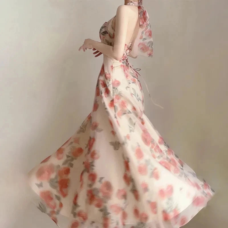 Long Dresses Womens Clothing French Elegant Party Dressess Female