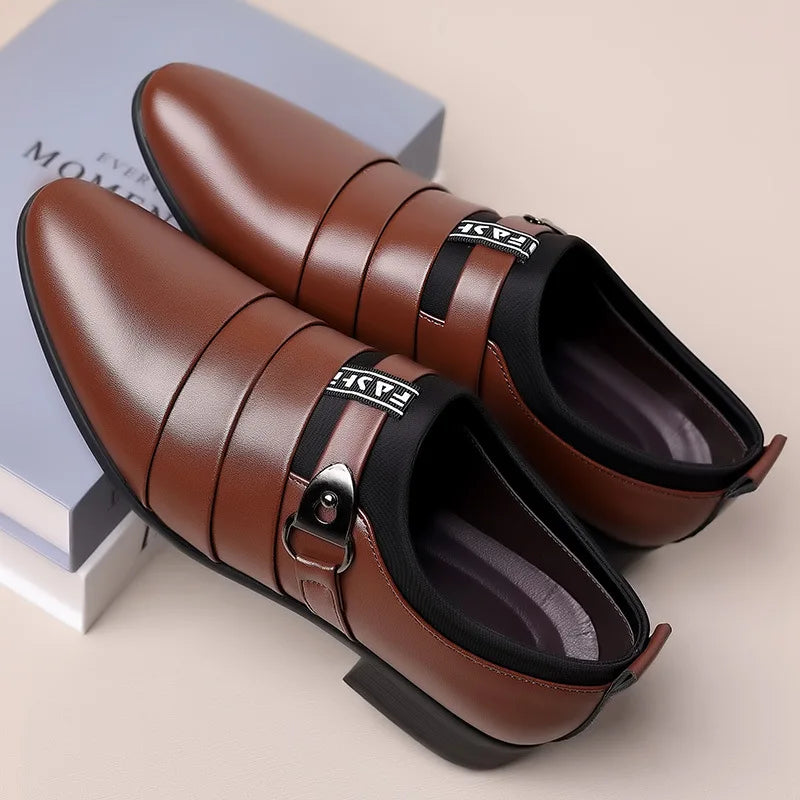 Men Dress Shoes Slip on Formal Suit Wedding Shoes for Male