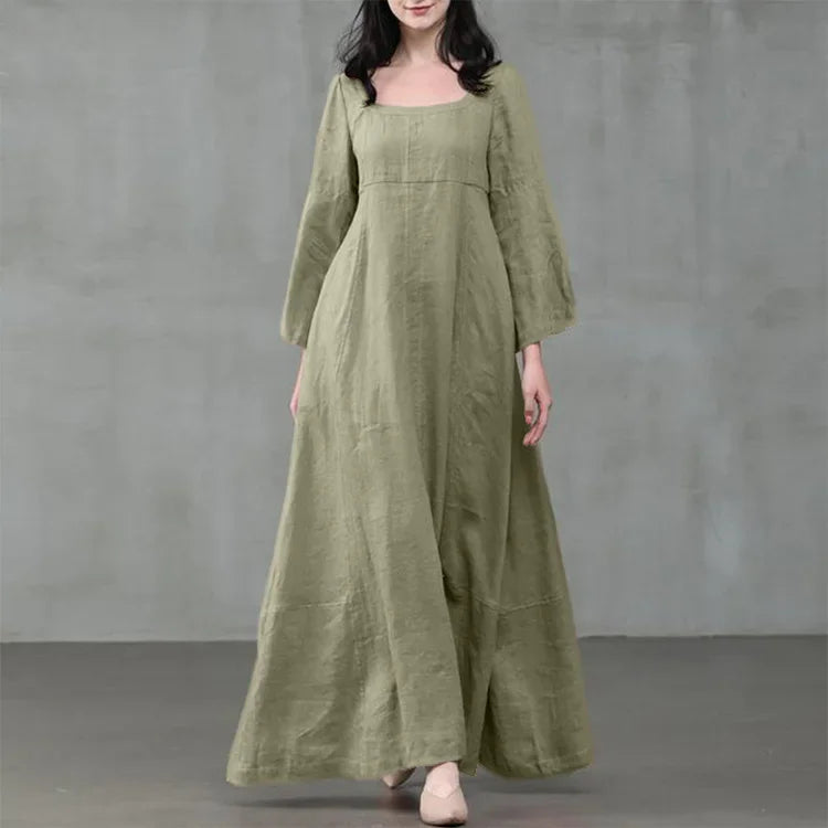 Medieval Dress Woman Costume Palace Cotton Linen