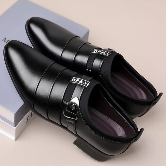 Men Dress Shoes Slip on Formal Suit Wedding Shoes for Male