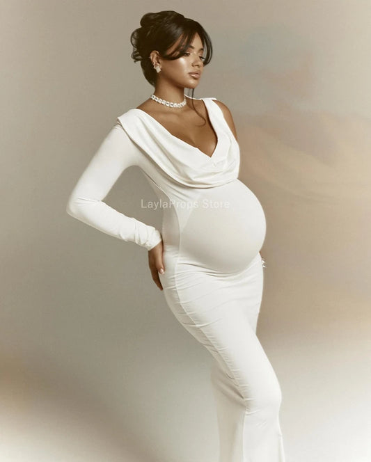 Maternity Dresses Fashionable and Sexy Pure Color