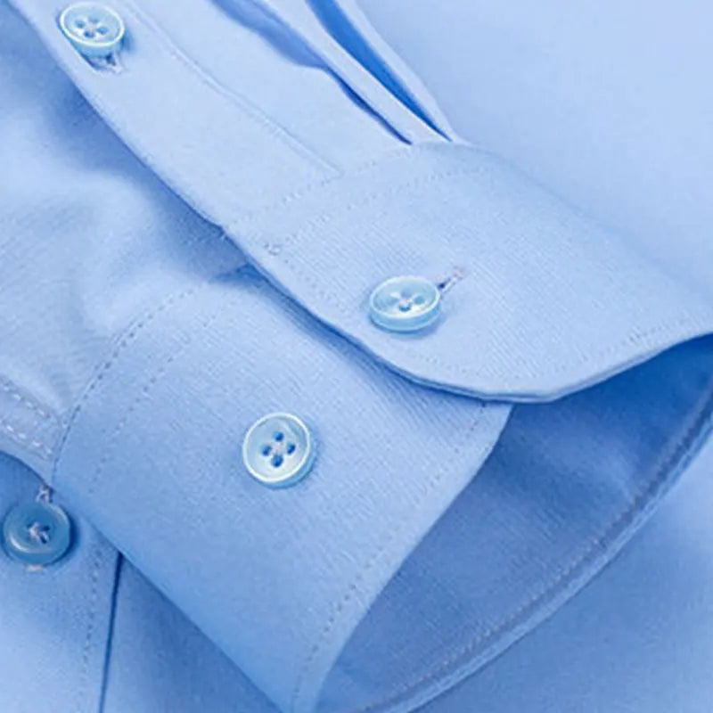 Men's Dress Shirt Elastic Spring Autumn Long Sleeve
