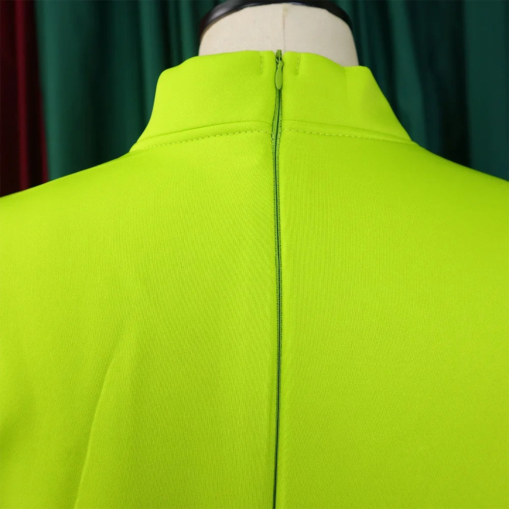 Elegant Dresses for Women Bow Collar Full Sleeve