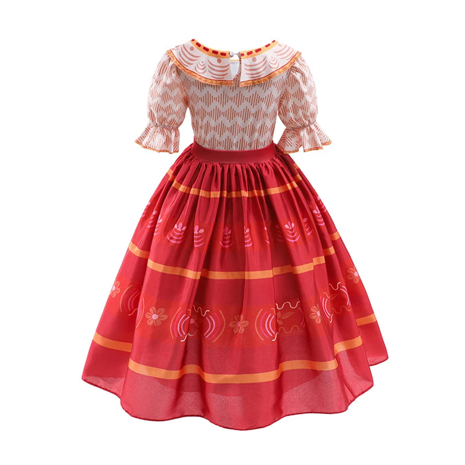Girls Dolores Costume Kids Encanto Cosplay Princess Dress