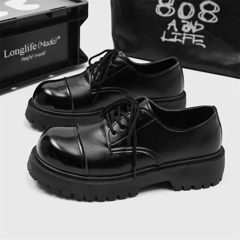 Men's Black Business Formal Wear Leather Shoes