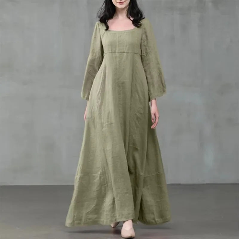 Medieval Dress Woman Costume Palace Cotton Linen
