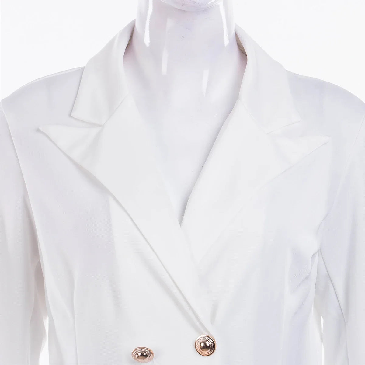 Elegant Dresses Women Dress Office Casual Blazer White Black Dress
