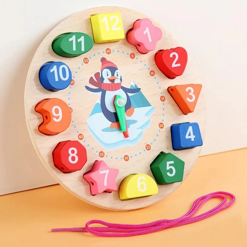 Montessori Wooden Toys for Babies 1 2 3 Years Boy Girl