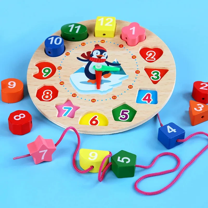Montessori Wooden Toys for Babies 1 2 3 Years Boy Girl