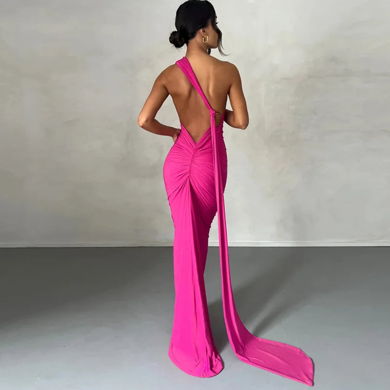 Womens Elegant Evening Party Cocktail Long Dress