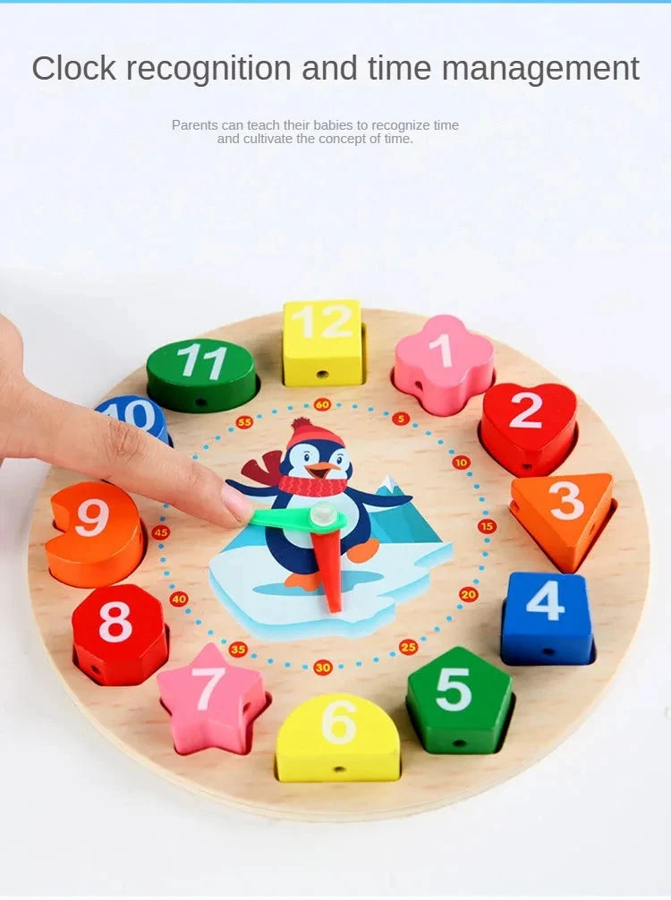 Montessori Wooden Toys for Babies 1 2 3 Years Boy Girl
