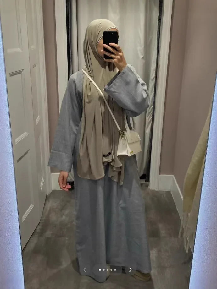 Ramadan Eid Djellaba Plain Modest Muslim Dress