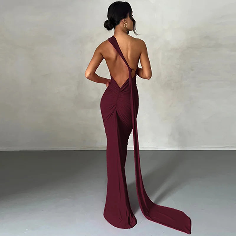 Womens Elegant Evening Party Cocktail Long Dress